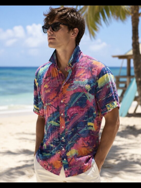 blue steel Other - Blue Steel Vibrant Multicolor Shirt Size M